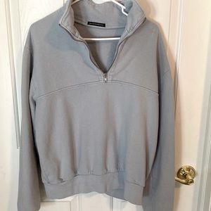 Brandy Melville oversized quarter zip